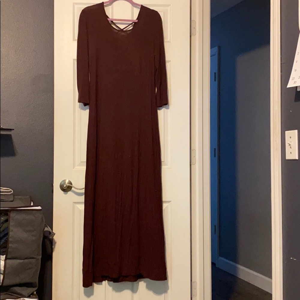 Open back dress